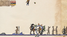 Side-scrolling medieval fantasy action game in the art style inspired by Medieval art from various period and regions (with a sprinkle of education elements for historical medieval period) made with Pygame.