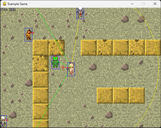 ECS game engine piloted on some RPG-related examples.